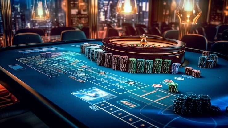 Studio live-dealer usa klub dengan teknologi multi-kamera profesional dan dealer bersertifikat